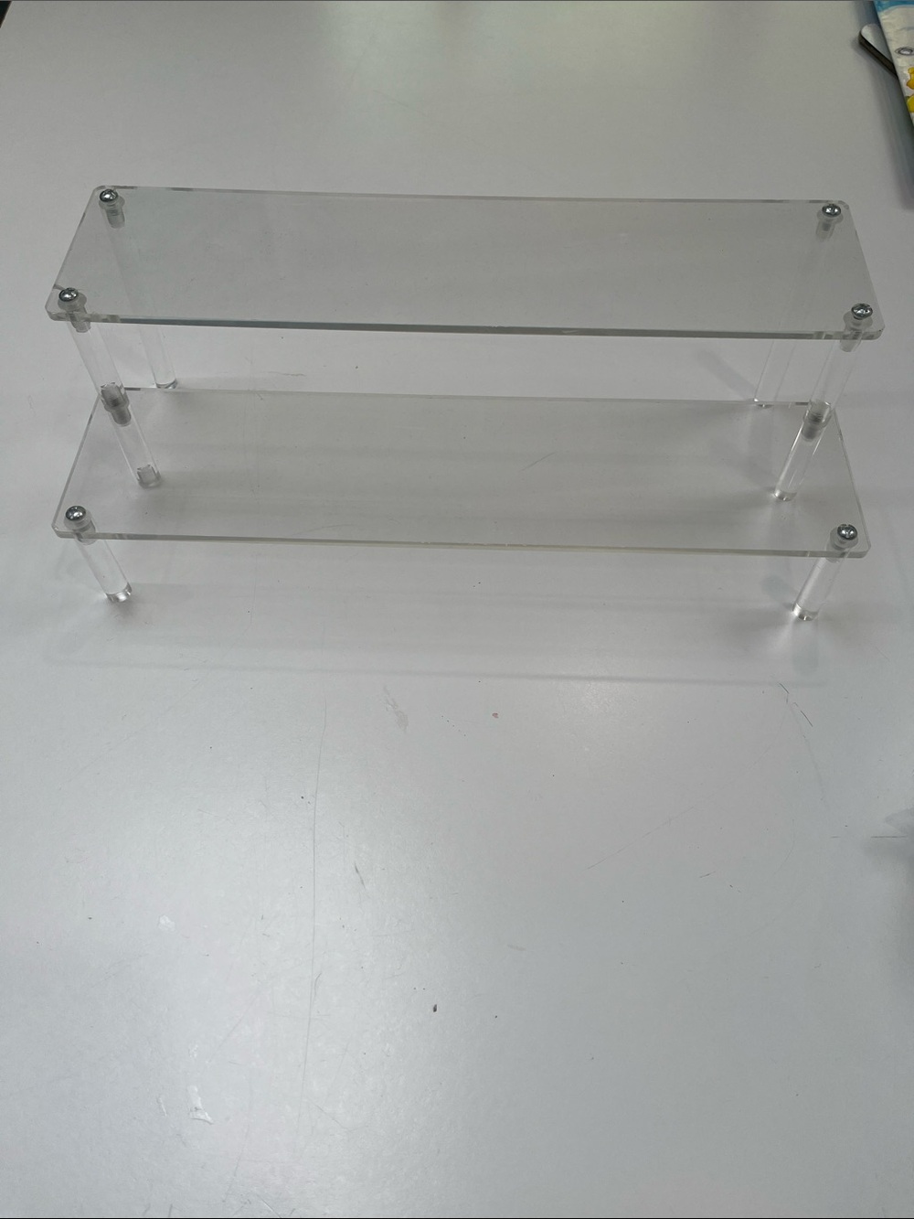 Acrylic shelf 2 Tier for display